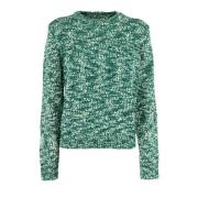 Dames Trui Ronde Hals Pullover Sun68 , Green , Dames