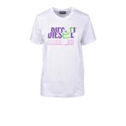 Witte T-shirt voor vrouwen Diesel , White , Dames