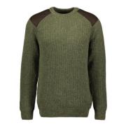 Klassieke Crewneck Pullover Barbour , Green , Heren