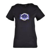 Katoenen Casual T-shirt Diesel , Black , Dames