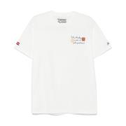 Geborduurd Logo Katoenen T-shirts en Polo's MC2 Saint Barth , White , ...