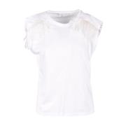 Witte T-shirt uit de Patrizia Pepe-collectie Patrizia Pepe , White , D...