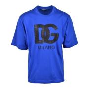 Tshirt Dolce & Gabbana , Blue , Heren