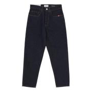 Slim Fit Denim Jeans Amish , Blue , Heren