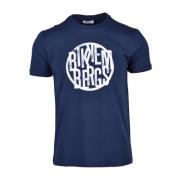 Stijlvolle Katoenen T-Shirt Collectie Bikkembergs , Blue , Heren