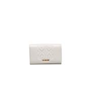 Crossbody Chain Tas met Logo Voorkant Love Moschino , White , Dames