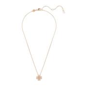 Dames Ketting Geluksklaver Wit Roségoud Idyllia 5674211 Swarovski , Ye...