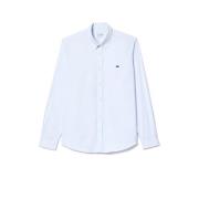 Wit Klassiek Overhemd Elegante Stijl Lacoste , White , Heren