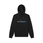 Zwarte Logo Print Hoodie Givenchy , Black , Heren