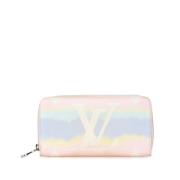 Pre-owned Leather wallets Louis Vuitton Vintage , Pink , Dames