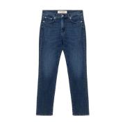 Donkere Wassing Slim Fit Denim Jeans Roy Roger's , Blue , Dames