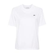 001 T-Shirt Lacoste , White , Dames