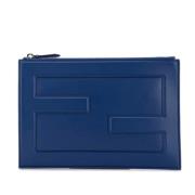 Pre-owned Leather fendi-bags Fendi Vintage , Blue , Dames