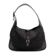 Pre-owned Canvas shoulder-bags Gucci Vintage , Black , Dames