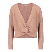 Gebreide trui met V-hals Betty & Co , Beige , Dames