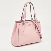 Pre-owned Leather totes Coach Pre-owned , Pink , Dames