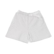 Geometrische Gebreide Shorts High Rise Wit/Zwart Nike , White , Dames