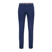 Donkerblauwe Katoenen Chino Broek Meyer , Blue , Heren