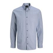 Shirt met Geometrisch Patroon en Comfort Fit Jack & Jones , Blue , Her...