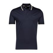 Korte Mouw Donkerblauwe Poloshirt Hugo Boss , Blue , Heren