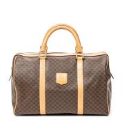 Pre-owned Canvas travel-bags Celine Vintage , Brown , Dames