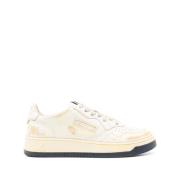 Vintage Lage Sneakers in Wit Autry , White , Dames