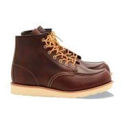 Klassieke Moc Bruin Leren Laars Red Wing Shoes , Brown , Heren