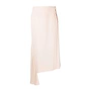 Roze Viscose Zijde Elastaan Rok Jil Sander , Pink , Dames