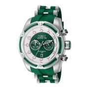 Roestvrijstalen quartzhorloge - Groene wijzerplaat Invicta Watches , G...