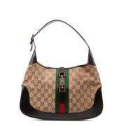 Pre-owned Canvas shoulder-bags Gucci Vintage , Brown , Dames