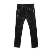 Klassieke Denim Jeans Philipp Plein , Black , Heren