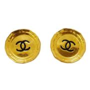 Pre-owned Metal chanel-jewelry Chanel Vintage , Yellow , Dames