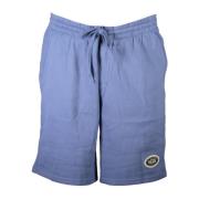 Blauwe Heren Shorts met Elastische Taille Vans , Blue , Heren