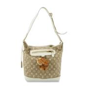 Pre-owned Fabric shoulder-bags Louis Vuitton Vintage , Beige , Dames