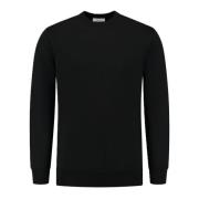 Geribbelde Crewneck Gebreide kleding Pure Path , Black , Heren