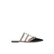 Zwarte Sandalen voor Stijlvolle Look Valentino Garavani , Black , Dame...