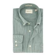 Casual Groene Overhemd Gant , Green , Heren