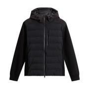 Zwarte Gewatteerde Donsjas Woolrich , Black , Heren