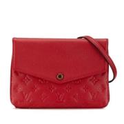 Pre-owned Leather shoulder-bags Louis Vuitton Vintage , Red , Dames