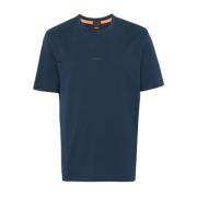 Blauwe T-shirts en Polo's met Logo Boss Orange , Blue , Heren