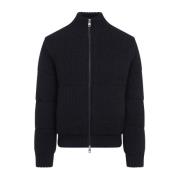 Blauwe Tricot Cardigan Moncler , Blue , Heren