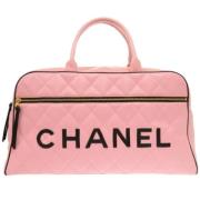 Pre-owned Leather handbags Chanel Vintage , Pink , Dames