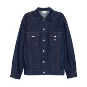 Klassieke Trucker Jacket voor Mannen Maison Kitsuné , Blue , Heren