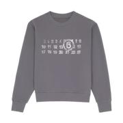 Grijze Jersey Crew Neck Sweater MM6 Maison Margiela , Gray , Dames