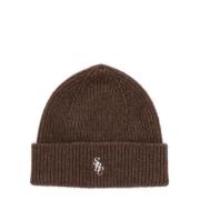 Wollen Beanie Muts Sporty & Rich , Brown , Dames