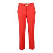 Elegante Couture Broek met Stretchstof Versace Jeans Couture , Red , D...