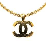 Pre-owned Fabric chanel-jewelry Chanel Vintage , Yellow , Dames