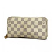 Pre-owned Canvas wallets Louis Vuitton Vintage , White , Dames