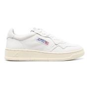 Witte Lage Geitenleren Sneakers Autry , White , Dames