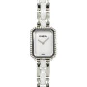 Pre-owned Stainless Steel watches Chanel Vintage , White , Dames